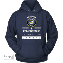 ScotsTee Shop Scottish Edmonstone (of Duntreath) Clan Crest Scottish Legend Hoodie