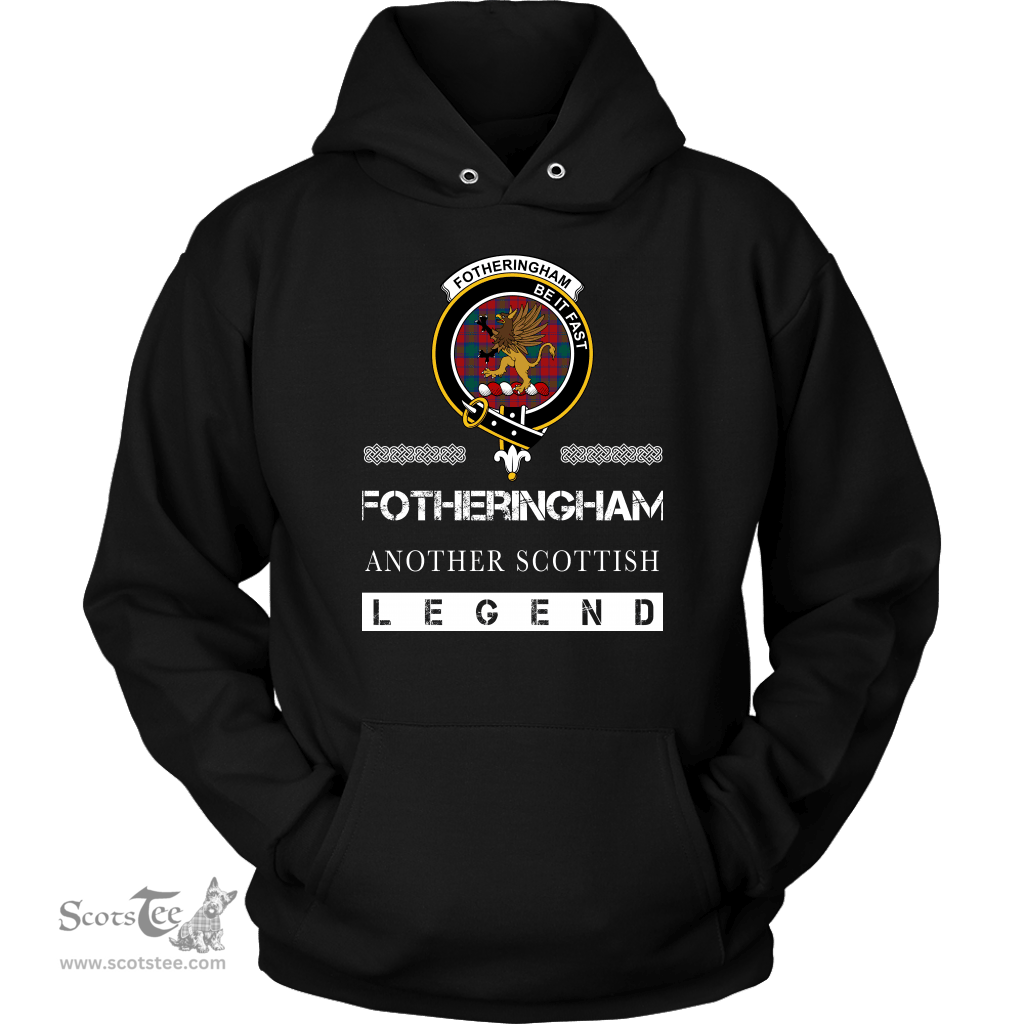 ScotsTee Shop Scottish Fotheringham Clan Crest Scottish Legend Hoodie