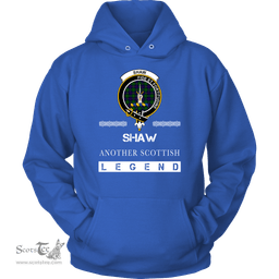 ScotsTee Shop Scottish Shaw (of Tordarroch) Clan Crest Scottish Legend Hoodie