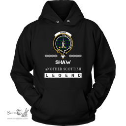 ScotsTee Shop Scottish Shaw (of Tordarroch) Clan Crest Scottish Legend Hoodie