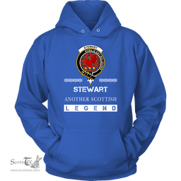 ScotsTee Shop Scottish Stewart (Stuart) of Bute Clan Crest Scottish Legend Hoodie