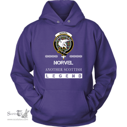 ScotsTee Shop Scottish Norvel (or Norvill) Clan Crest Scottish Legend Hoodie