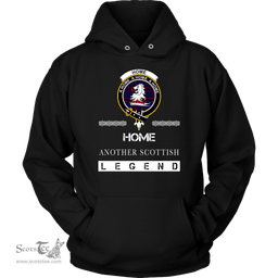 ScotsTee Shop Scottish Home (or Hume) Clan Crest Scottish Legend Hoodie