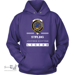 ScotsTee Shop Scottish Stirling (of Cadder-Present Chief) Clan Crest Scottish Legend Hoodie