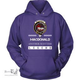 ScotsTee Shop Scottish MacDonald (of Sleat) Clan Crest Scottish Legend Hoodie