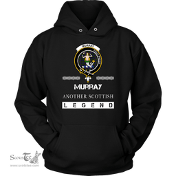 ScotsTee Shop Scottish Murray (of Dysart) Clan Crest Scottish Legend Hoodie