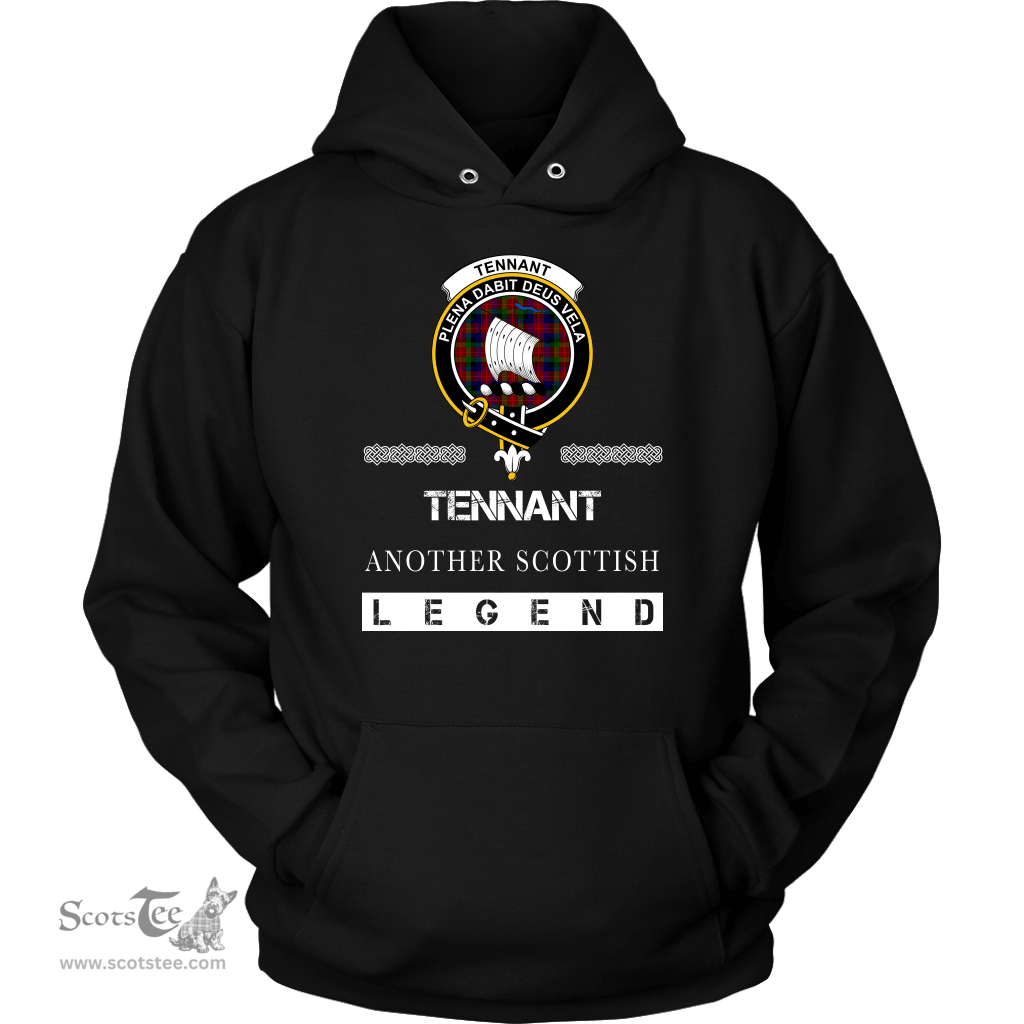 ScotsTee Shop Scottish Tennant Clan Crest Scottish Legend Hoodie