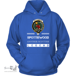 ScotsTee Shop Scottish Spottiswood Clan Crest Scottish Legend Hoodie