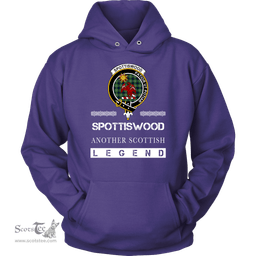 ScotsTee Shop Scottish Spottiswood Clan Crest Scottish Legend Hoodie