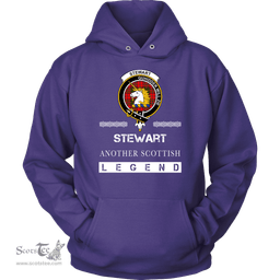 ScotsTee Shop Scottish Stewart (of Appin) Clan Crest Scottish Legend Hoodie