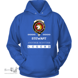 ScotsTee Shop Scottish Stewart (of Appin) Clan Crest Scottish Legend Hoodie