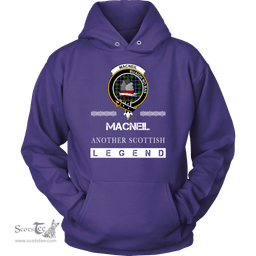 ScotsTee Shop Scottish MacNeil (of Barra) Clan Crest Scottish Legend Hoodie