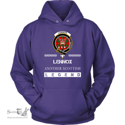 ScotsTee Shop Scottish Lennox (Lennox Kincaid) Clan Crest Scottish Legend Hoodie