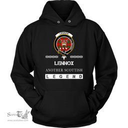 ScotsTee Shop Scottish Lennox (Lennox Kincaid) Clan Crest Scottish Legend Hoodie
