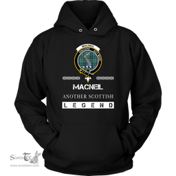 ScotsTee Shop Scottish MacNeil (of Colonsay) Clan Crest Scottish Legend Hoodie