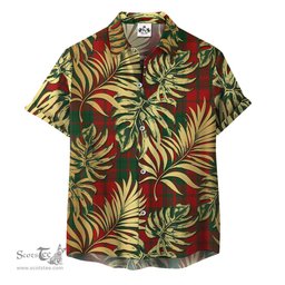 ScotsTee Shop Scottish Drummond 03 Clan Tartan Vintage Leaves Hawaiian Shirt