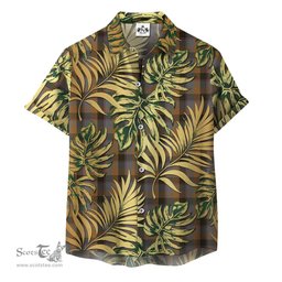 ScotsTee Shop Scottish Jardine 02 Clan Tartan Vintage Leaves Hawaiian Shirt
