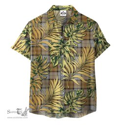 ScotsTee Shop Scottish MacKellar Dress 02 Clan Tartan Vintage Leaves Hawaiian Shirt