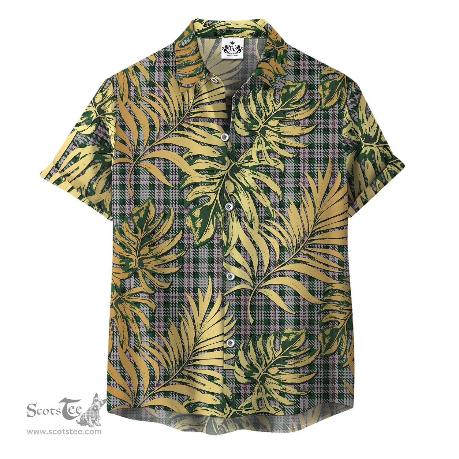ScotsTee Shop Scottish MacDuff Dress 01 Clan Tartan Vintage Leaves Hawaiian Shirt