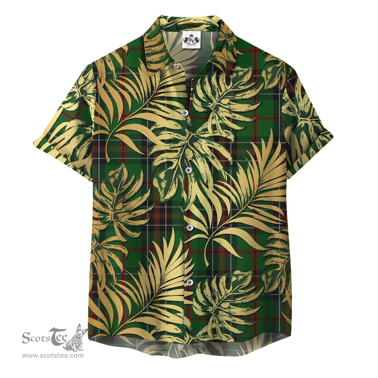 ScotsTee Shop Scottish MacHardy 02 Clan Tartan Vintage Leaves Hawaiian Shirt