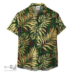 ScotsTee Shop Scottish MacHardy 02 Clan Tartan Vintage Leaves Hawaiian Shirt