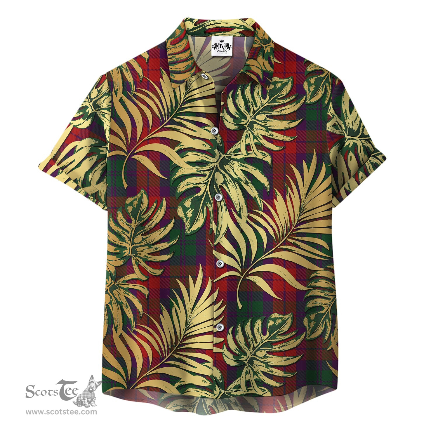 ScotsTee Shop Scottish MacNab 02 Clan Tartan Vintage Leaves Hawaiian Shirt