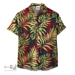 ScotsTee Shop Scottish MacNab 02 Clan Tartan Vintage Leaves Hawaiian Shirt