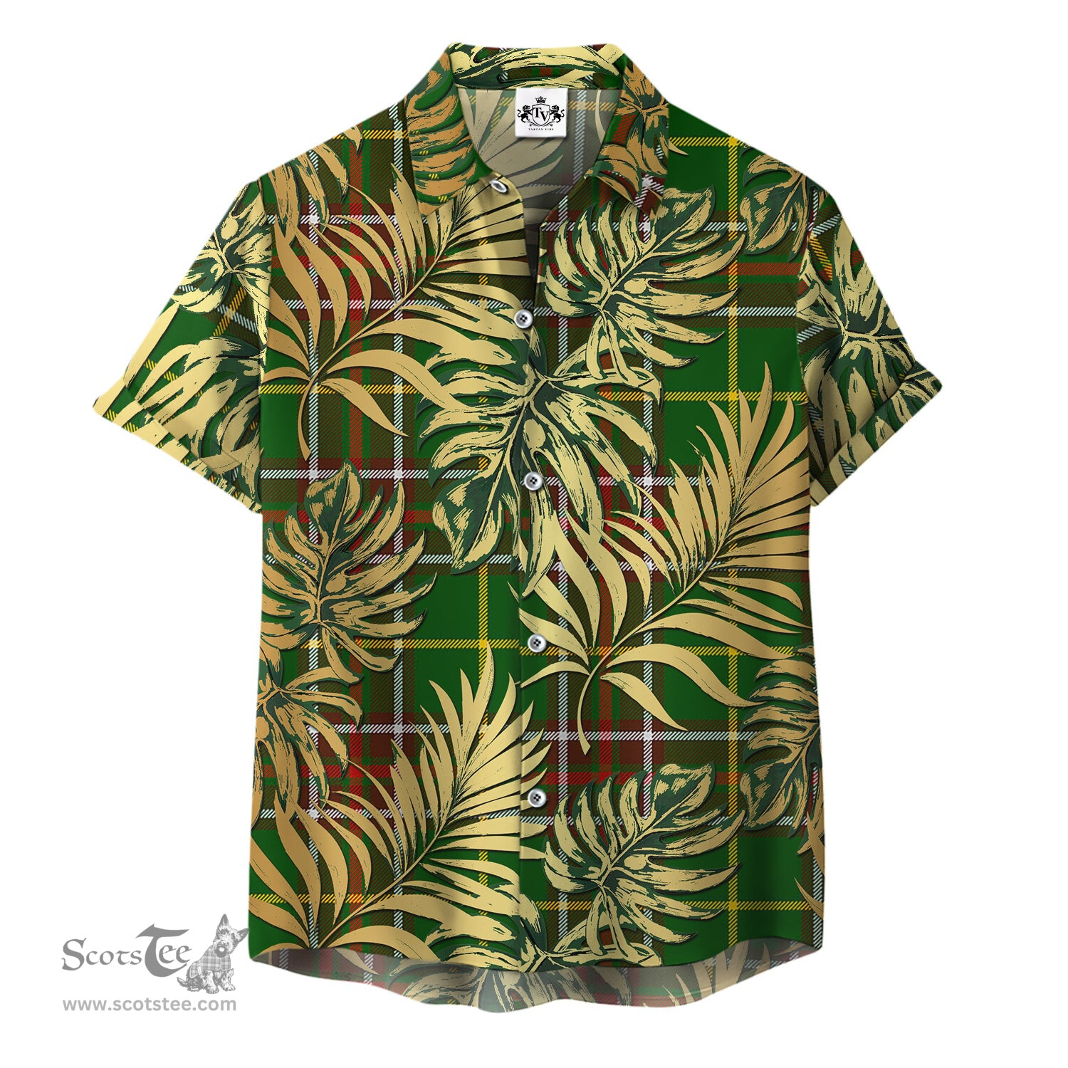 ScotsTee Shop Scottish Newfoundland And Labrador Clan Tartan Vintage Leaves Hawaiian Shirt