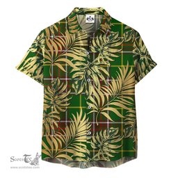 ScotsTee Shop Scottish Newfoundland And Labrador Clan Tartan Vintage Leaves Hawaiian Shirt