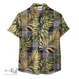ScotsTee Shop Scottish Scott 02 Clan Tartan Vintage Leaves Hawaiian Shirt