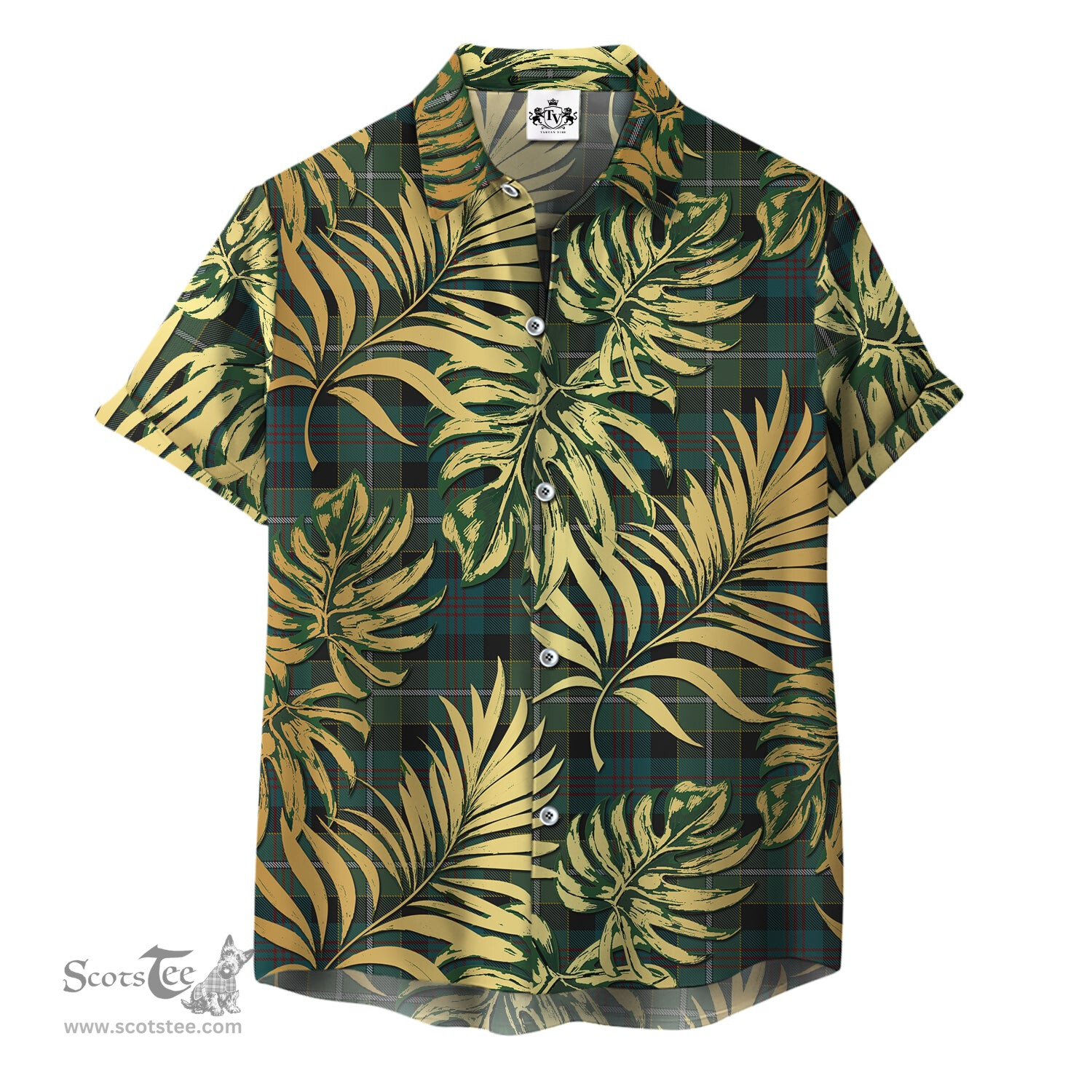 ScotsTee Shop Scottish Whitson 01 Clan Tartan Vintage Leaves Hawaiian Shirt