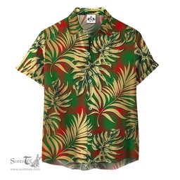 ScotsTee Shop Scottish Middleton Modern Clan Tartan Vintage Leaves Hawaiian Shirt
