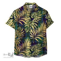 ScotsTee Shop Scottish MacTaggart 02 Clan Tartan Vintage Leaves Hawaiian Shirt