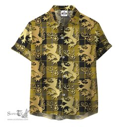 ScotsTee Shop Scottish Barclay Dress Clan Tartan Lion Rampant Hawaiian Shirt