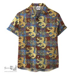 ScotsTee Shop Scottish Anderson Modern Clan Tartan Lion Rampant Hawaiian Shirt