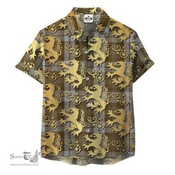 ScotsTee Shop Scottish Baillie Dress Clan Tartan Lion Rampant Hawaiian Shirt