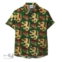 ScotsTee Shop Scottish Cavan Clan Tartan Lion Rampant Hawaiian Shirt