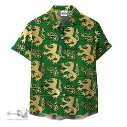 ScotsTee Shop Scottish Don Clan Tartan Lion Rampant Hawaiian Shirt