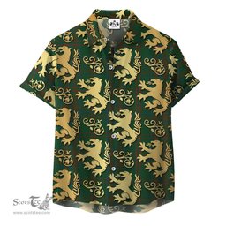 ScotsTee Shop Scottish Gayre Bodyguard 01 Clan Tartan Lion Rampant Hawaiian Shirt