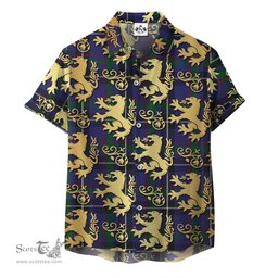 ScotsTee Shop Scottish Grainger Clan Tartan Lion Rampant Hawaiian Shirt