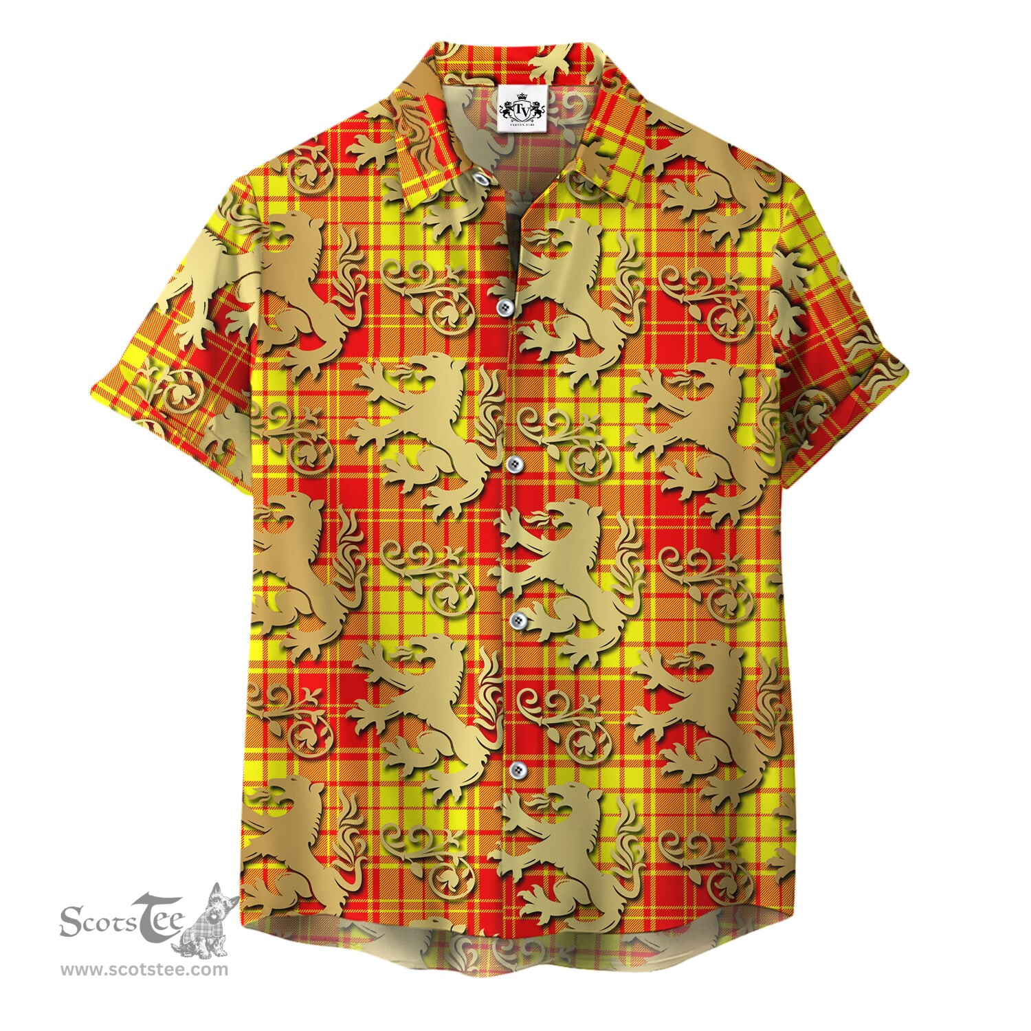 ScotsTee Shop Scottish MacMillan 01 Clan Tartan Lion Rampant Hawaiian Shirt