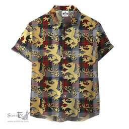 ScotsTee Shop Scottish MacDuff Dress 05 Clan Tartan Lion Rampant Hawaiian Shirt