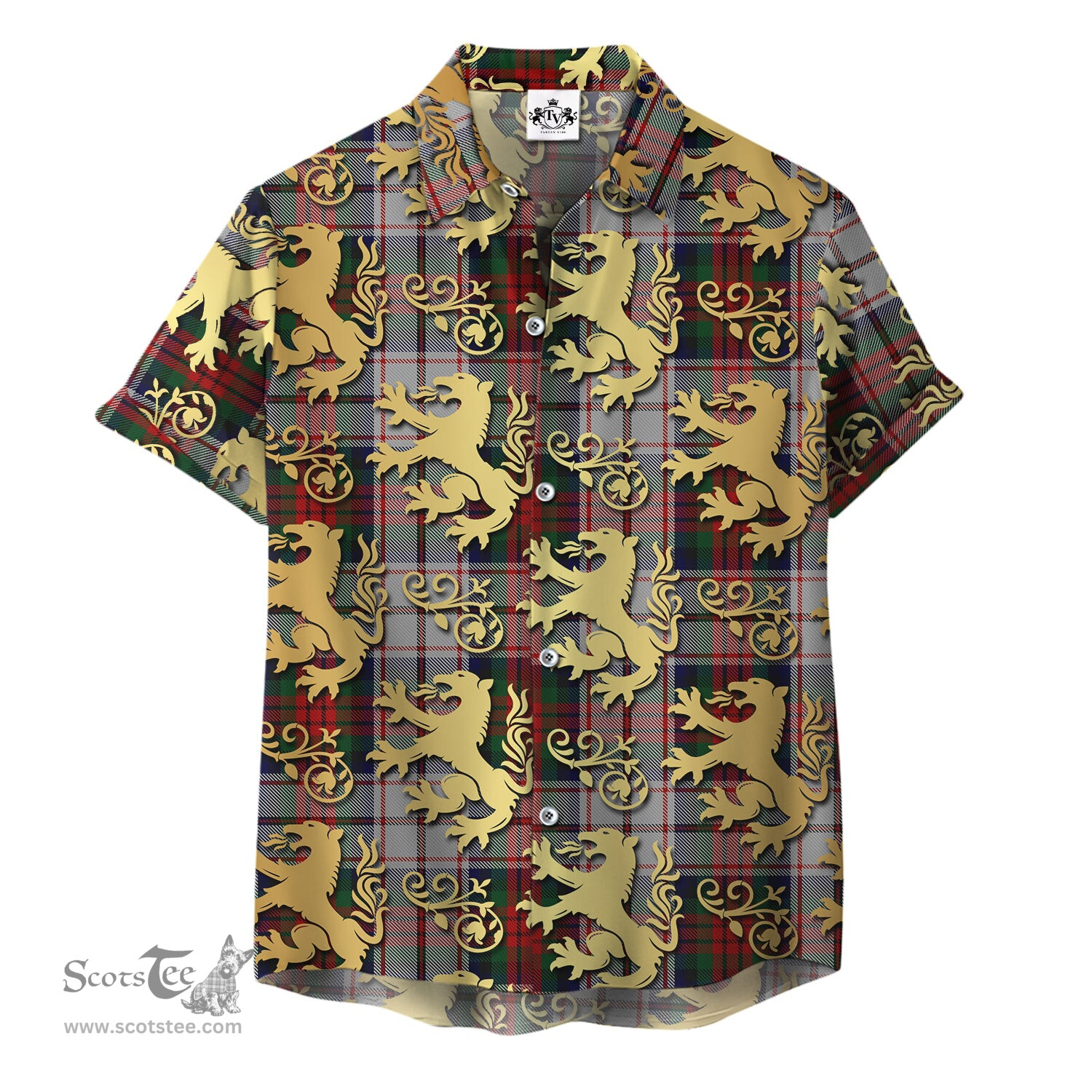 ScotsTee Shop Scottish MacDuff Dress 04 Clan Tartan Lion Rampant Hawaiian Shirt