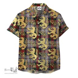 ScotsTee Shop Scottish MacDuff Dress 04 Clan Tartan Lion Rampant Hawaiian Shirt