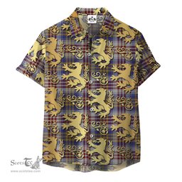 ScotsTee Shop Scottish Lysaght Dress Clan Tartan Lion Rampant Hawaiian Shirt