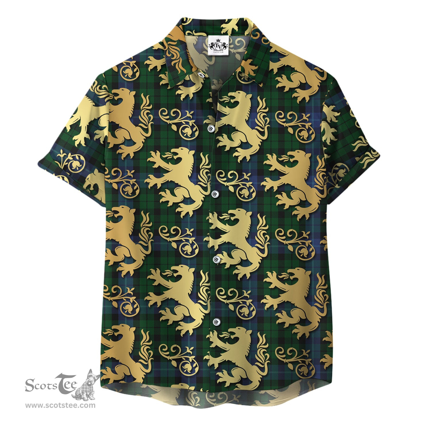 ScotsTee Shop Scottish MacIntyre 01 Clan Tartan Lion Rampant Hawaiian Shirt