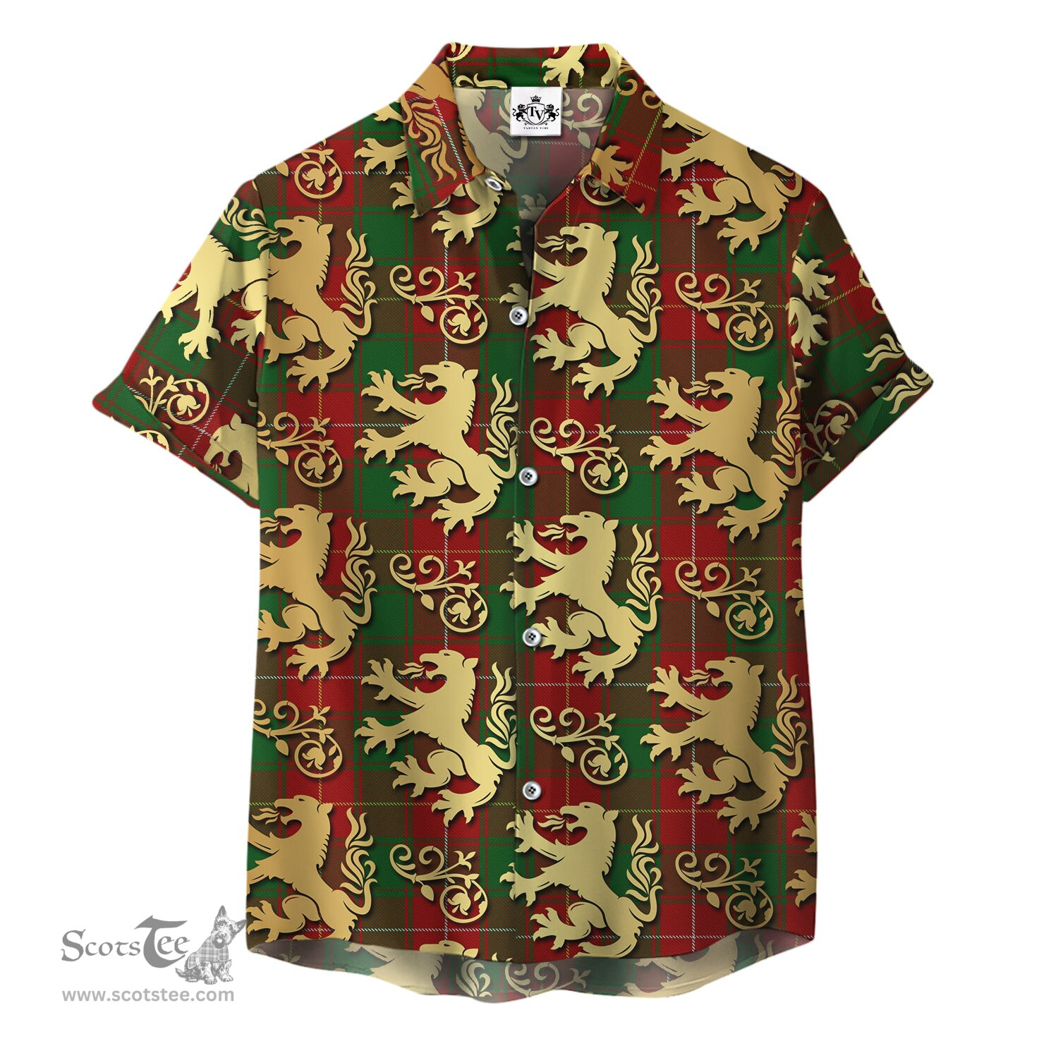 ScotsTee Shop Scottish Macfie - MacPhie Clan Tartan Lion Rampant Hawaiian Shirt