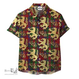 ScotsTee Shop Scottish MacFadyan 02 Clan Tartan Lion Rampant Hawaiian Shirt