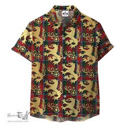 ScotsTee Shop Scottish MacDuff 02 Clan Tartan Lion Rampant Hawaiian Shirt