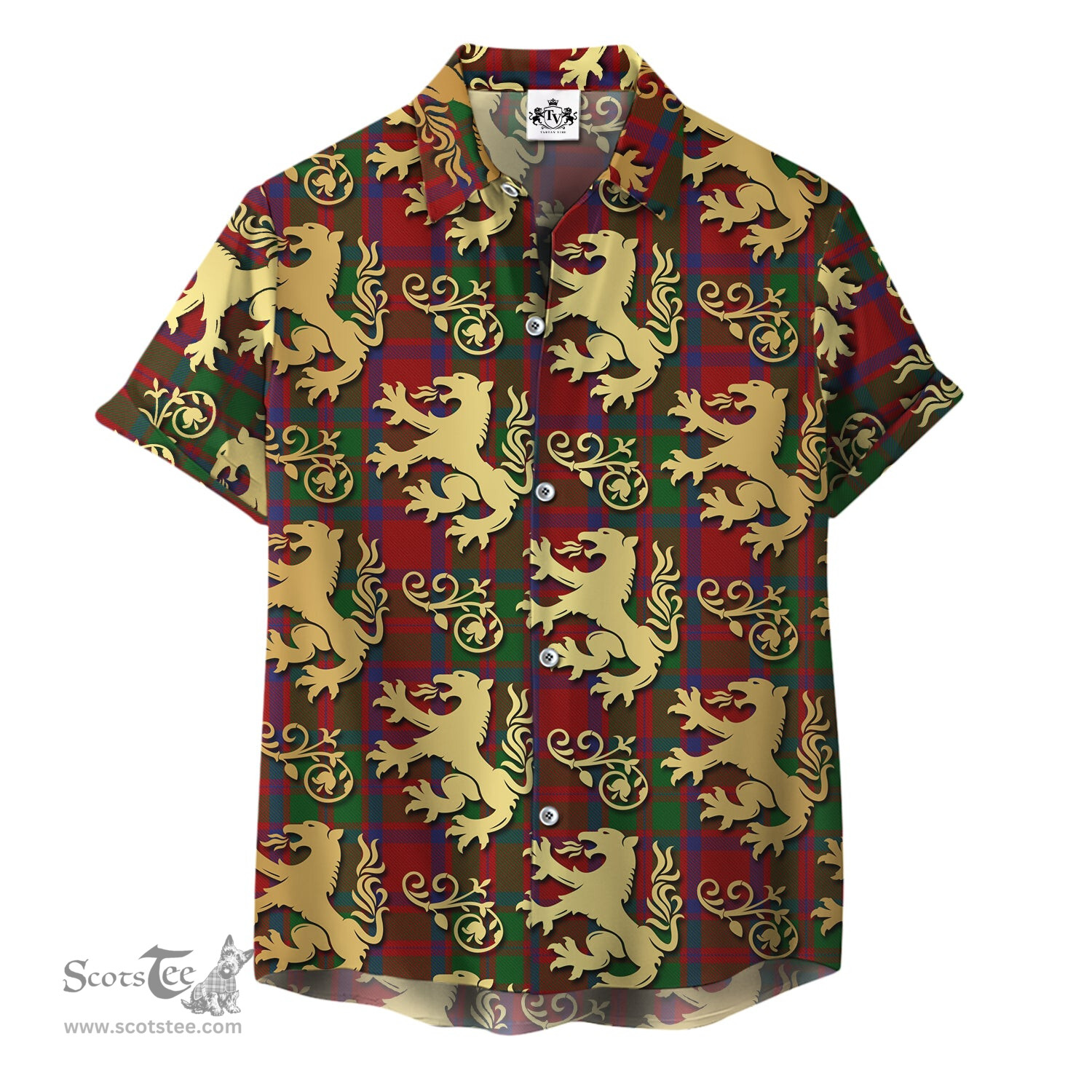 ScotsTee Shop Scottish MacKintosh 01 Clan Tartan Lion Rampant Hawaiian Shirt